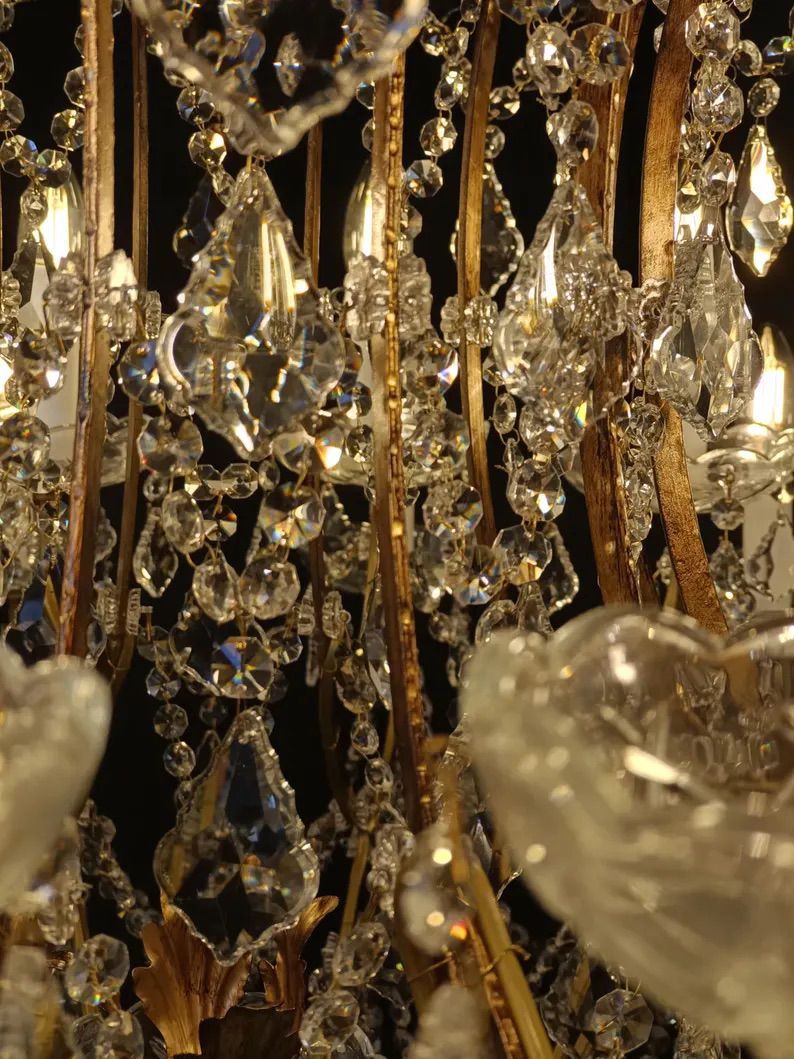 Handmade Crystal Chandelier – Italian Luxe Decor Image 