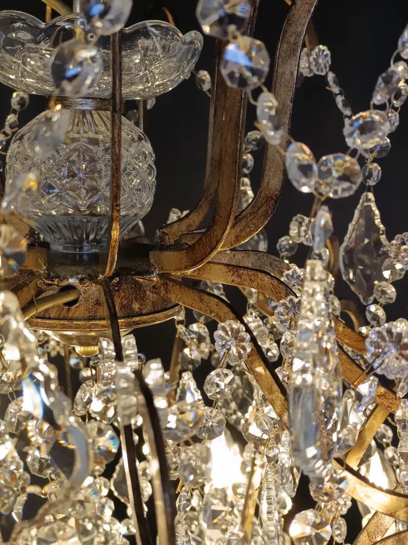Handmade Crystal Chandelier – Italian Luxe Decor Image 