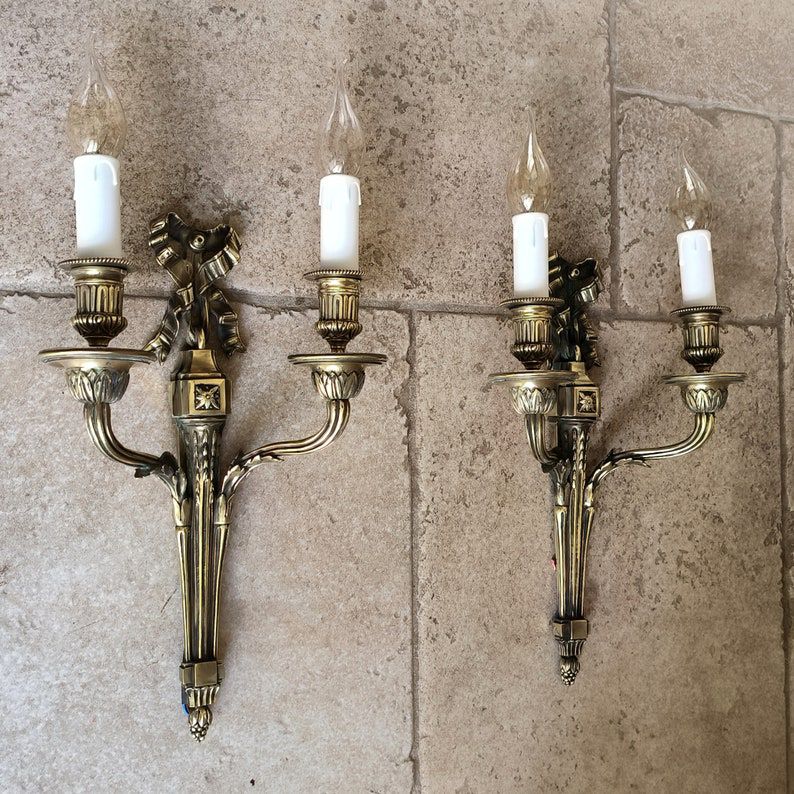 Vintage French Louis XVI Style Wall Sconce Image 