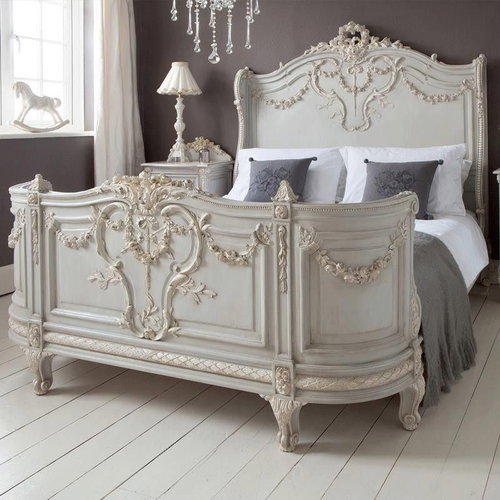 Celestine Veil – French Napoleon Bonaparte Bed with 2 Side Table Image