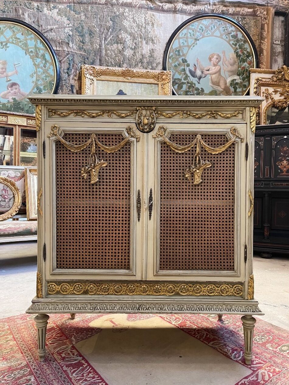 Louis XVI Style Gilded Teak Wood Sideboard Image