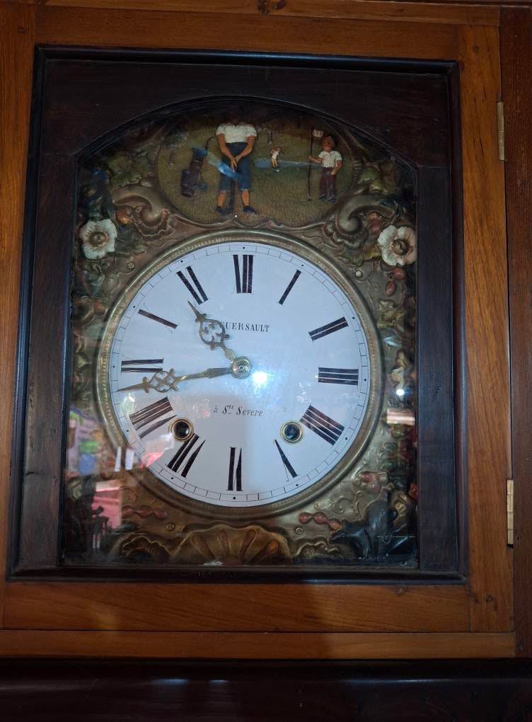 Automaton Pendulum Grandfather Clock | 19th Century French Antique | Image 