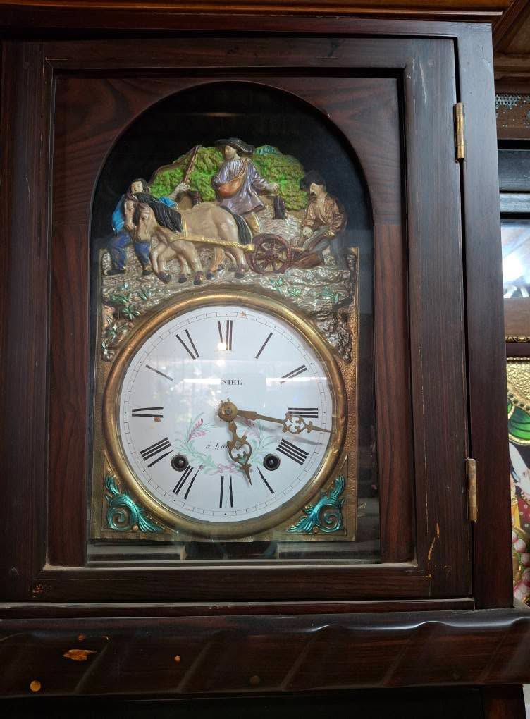 Automaton Pendulum Grandfather Clock | 19th Century French Antique | Image 