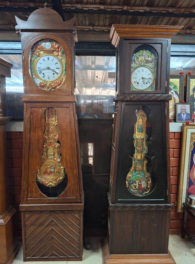 Automaton Pendulum Grandfather Clock | 19th Century French Antique | Image
