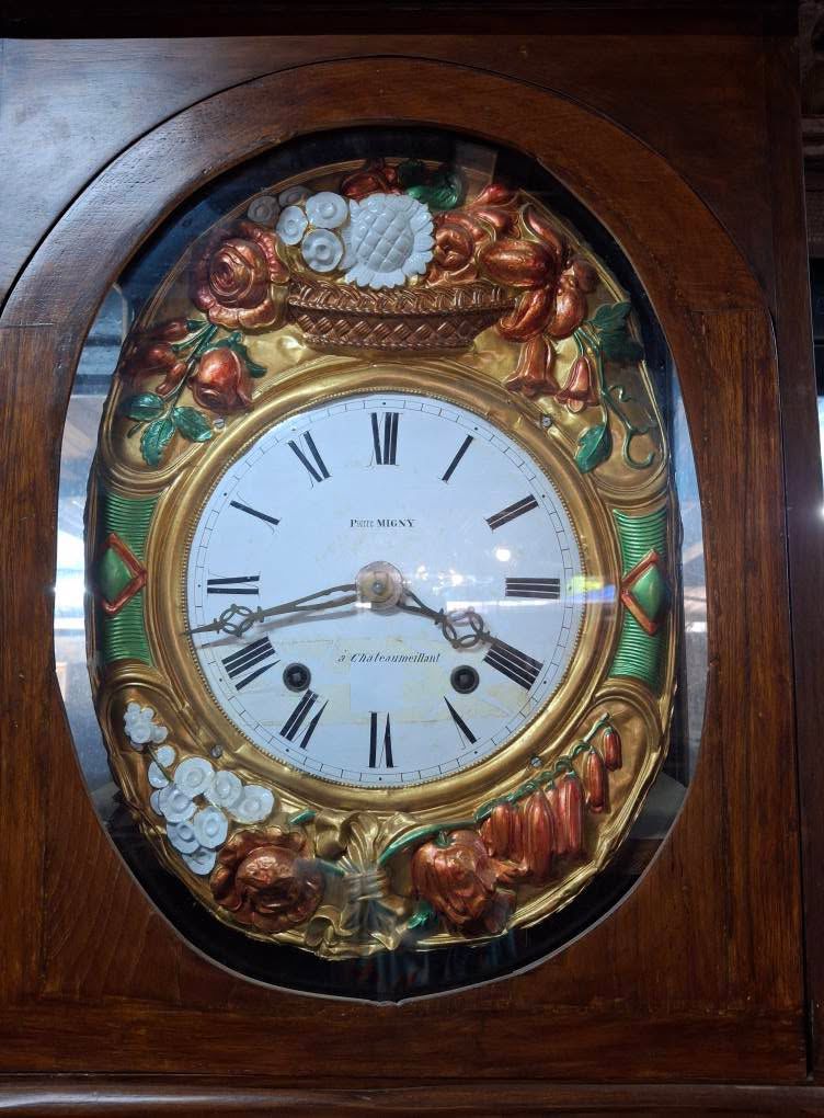 Automaton Pendulum Grandfather Clock | 19th Century French Antique | Image 
