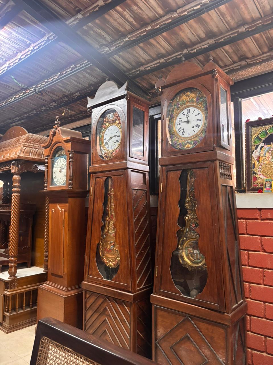 Automaton Pendulum Grandfather Clock | 19th Century French Antique | Image 