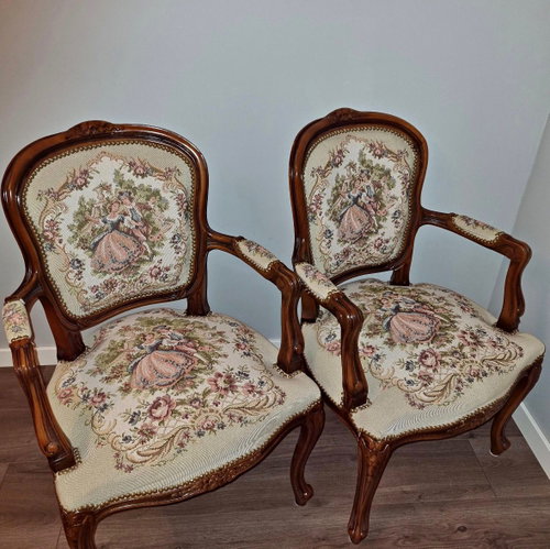 Louis XV Royal Arm Chairs – (Single Piece) Image