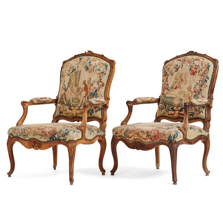 Louis XV Royal Arm Chairs – (Single Piece) Image 