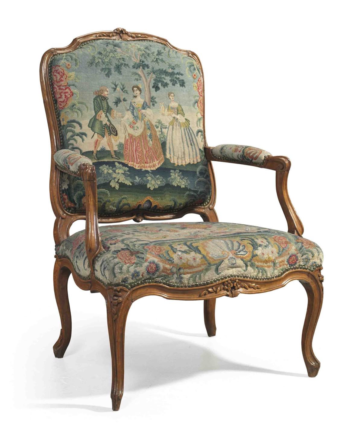 Louis XV Royal Arm Chairs – (Single Piece) Image 