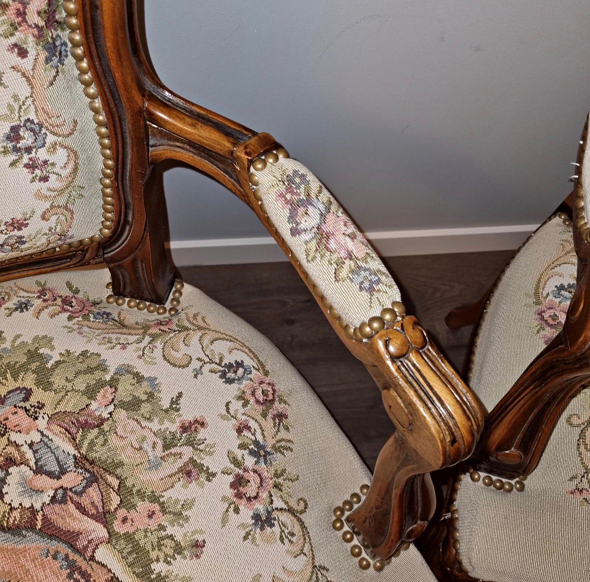 Louis XV Royal Arm Chairs – (Single Piece) Image 