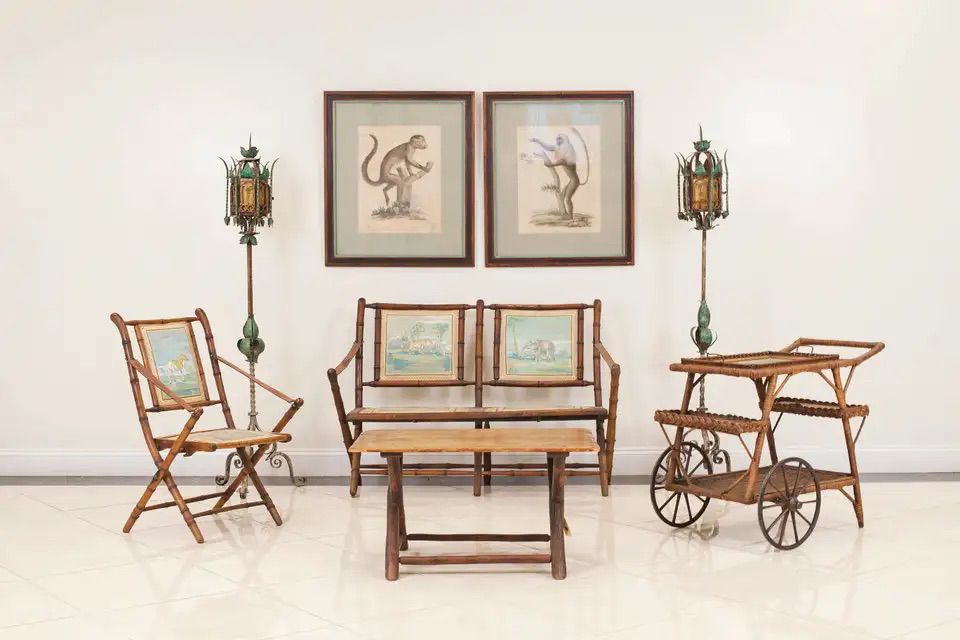 Italian Venetian Rococo Floor Lamps – Vintage Wrought Iron (Set of 2) Image