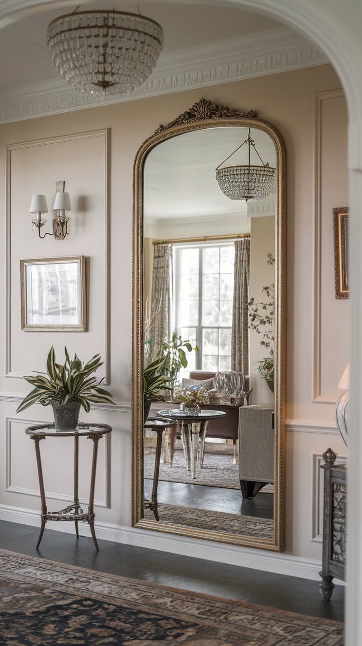 Vintage European Wall Mirror Image