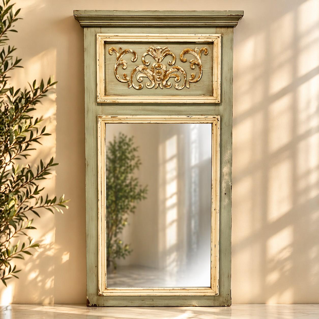 Wooden Faded Silhouette Mirror Image