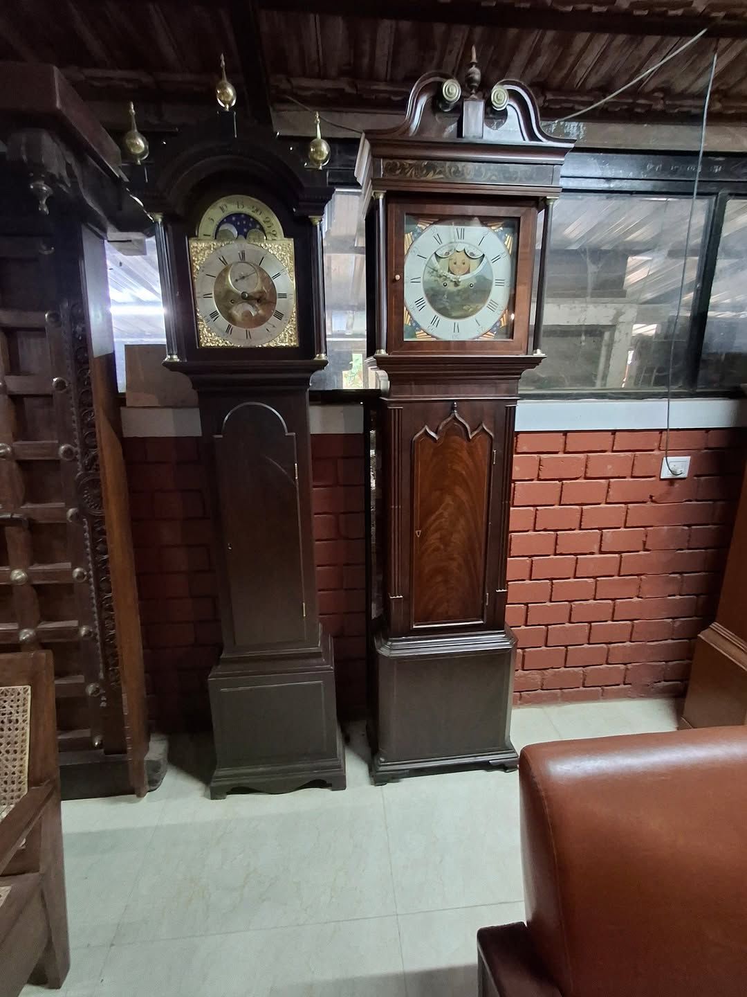 Moon Phase Grandfather Clock – Authentic 19th Century French Antique