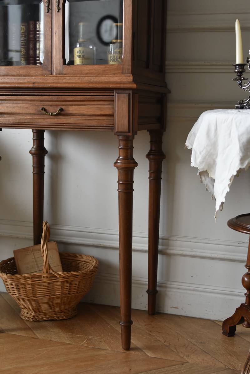 Antique glass cabinet. Image 