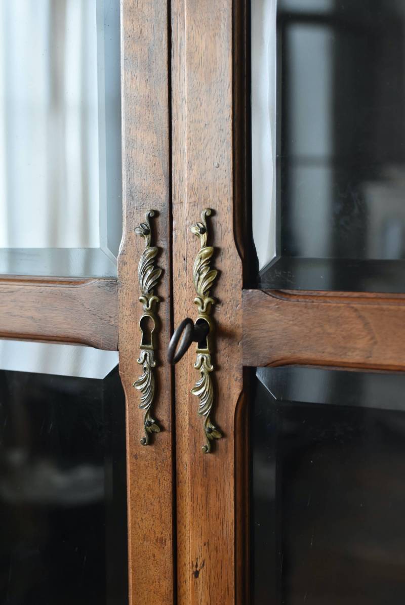Antique glass cabinet. Image 