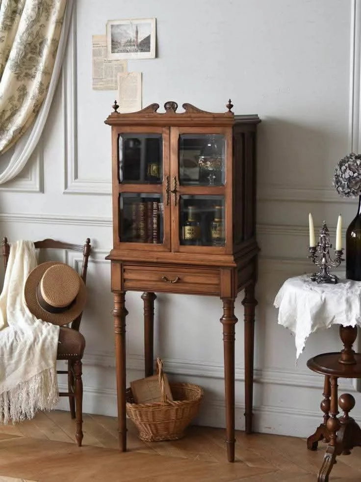 Antique glass cabinet. Image 