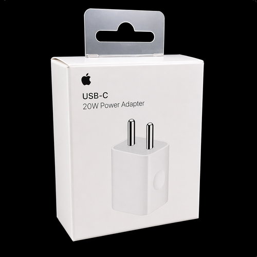 Apple USB-C 20W Power Adapter Retail Box Packaging (Original Design, White) Image