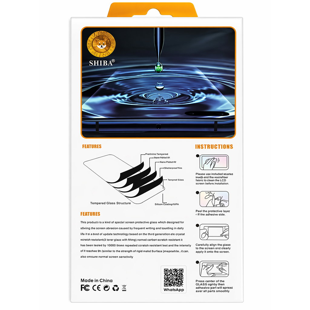SHIBA UV Liquid Glue Tempered Glass Screen Protector (Motorola Edge 50 Fusion) | 5-in-1 Curved Screen Protection | Bubble-Free Installation | Fingerprint Compatible Image 