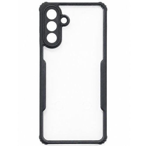 Samsung M36 5G Eagle Series Back Cover | Transparent Clear Back with Black Shockproof Frame | Premium Hybrid Protection Case with Camera Protection & Anti-Slip Grip Image