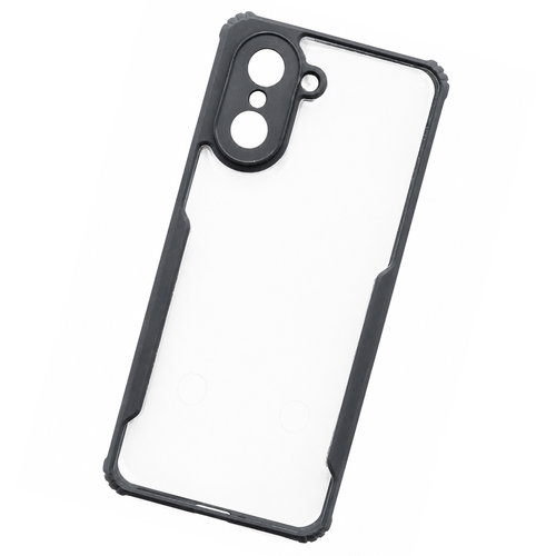 One Plus Nord CE5 5G / One Plus Ace 5 Racing 5G Black Eagle Cover | Transparent Back Case with Shockproof Black Edges | Anti-Yellow Hard Back | Slim Fit | Camera Protection Case
