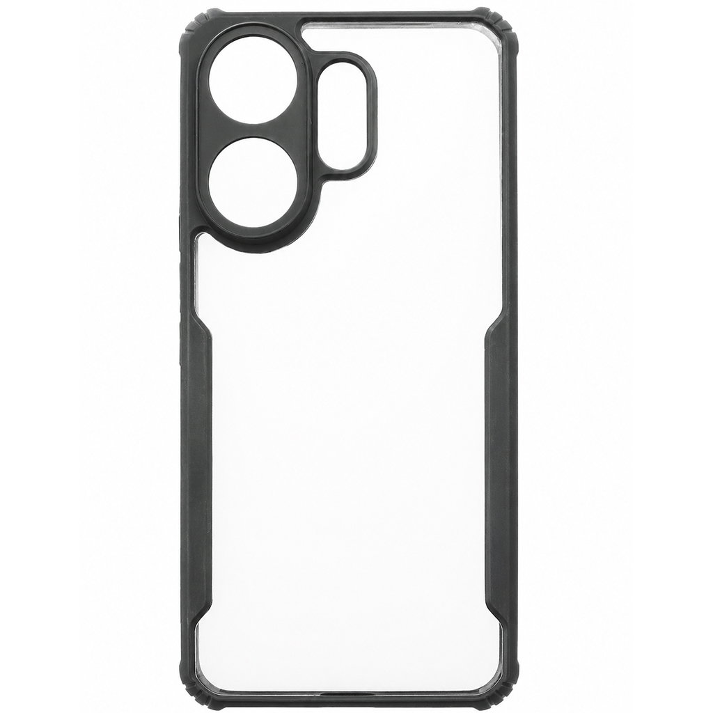 Vivo V60 5G / V60E 5G / T4 Pro 5G Black Eagle Cover | Transparent Back Case with Shockproof Black Edges | Anti-Yellow Hard Back | Slim Fit | Camera Protection Case Image