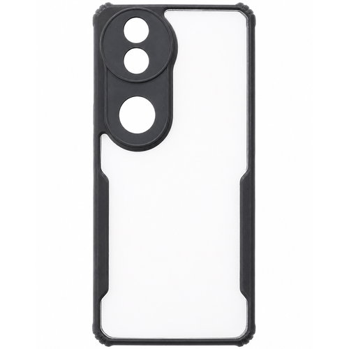 Vivo V50 / V50E & iQOO Z10R 5G / T4R 5G Black Eagle Cover | Transparent Back Case with Shockproof Black Edges | Anti-Yellow Hard Back | Slim Fit | Camera Protection Case Image
