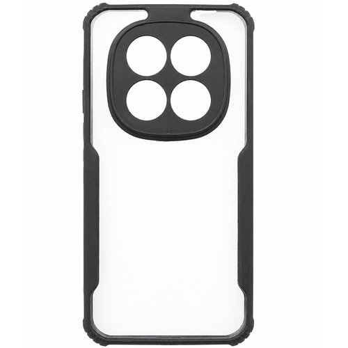Redmi Note 15 Pro Plus 5G / Poco M8 Pro 5G Black Eagle Cover | Transparent Back Case with Shockproof Black Edges | Anti-Yellow Hard Back | Slim Fit | Camera Protection Case Image