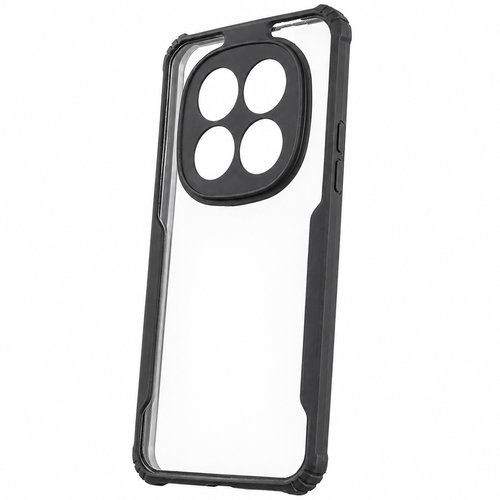Redmi Note 15 Pro Plus 5G / Poco M8 Pro 5G Black Eagle Cover | Transparent Back Case with Shockproof Black Edges | Anti-Yellow Hard Back | Slim Fit | Camera Protection Case