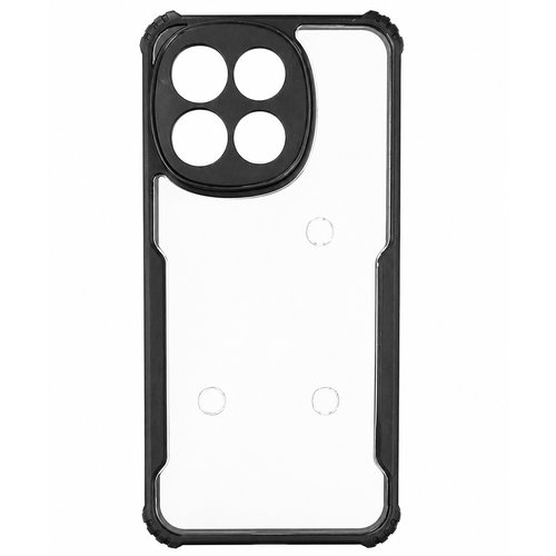Tecno Spark 30 5G / Tecno Pova 6 Neo 5G Black Eagle Cover | Transparent Back Case with Shockproof Black Edges | Anti-Yellow Hard Back | Slim Fit | Camera Protection Case Image
