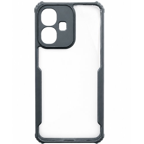 Tecno Spark Go 2 5G & Tecno Pop 10 5G Back Cover | Black Eagle Series Transparent Case | Shockproof Bumper | Scratch Resistant | Slim Protective Mobile Cover Image