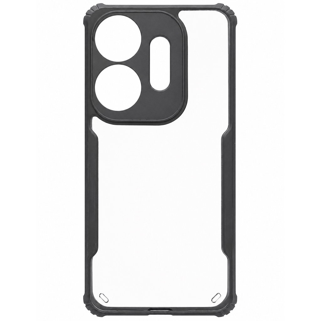 Black Eagle Transparent Back Cover for Itel P55 5G | Shockproof Bumper Case | Anti-Slip Grip | Camera Protection | Slim & Durable Design Image