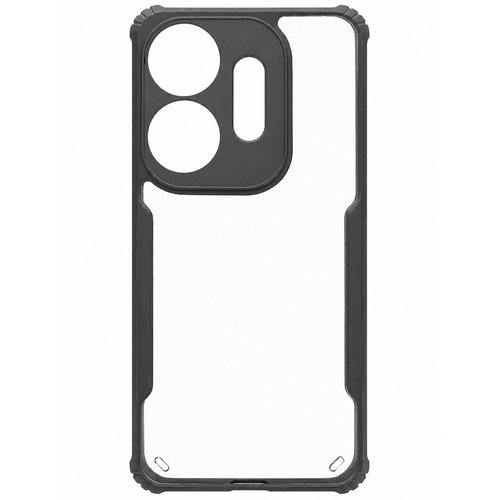 Black Eagle Transparent Back Cover for Itel P55 5G | Shockproof Bumper Case | Anti-Slip Grip | Camera Protection | Slim & Durable Design Image