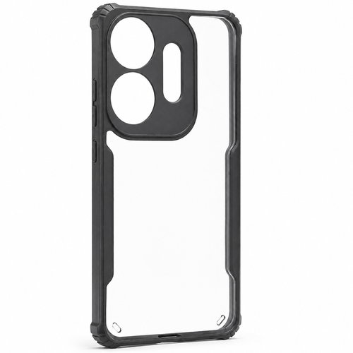 Black Eagle Transparent Back Cover for Itel P55 5G | Shockproof Bumper Case | Anti-Slip Grip | Camera Protection | Slim & Durable Design