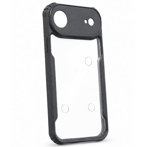 Premium Eagle Series Back Cover for iPhone 17 Air | Transparent Back with Black Edge | Shockproof Slim Fit Case | Anti-Yellow Crystal Clear Design