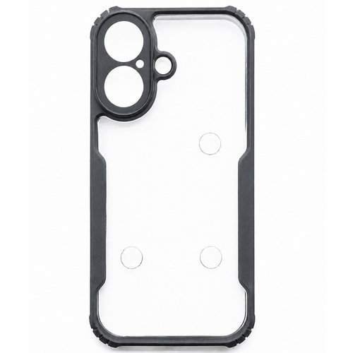 Premium Eagle Series Back Cover for iPhone 17 | Transparent Back with Black Edge | Shockproof Slim Fit Case | Anti-Yellow Crystal Clear Design Image