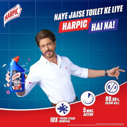 Harpic Disinfectant Toilet Cleaner (2 x 1 L + 500ml)