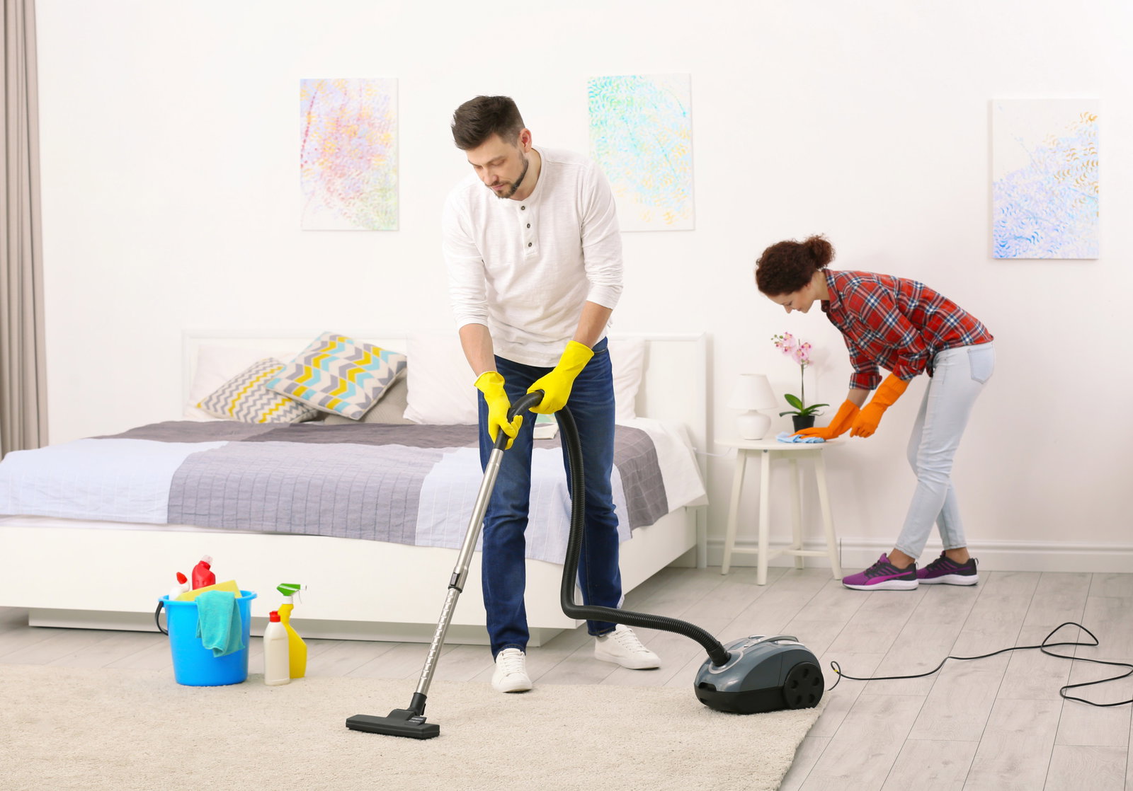 Bedroom cleaning
