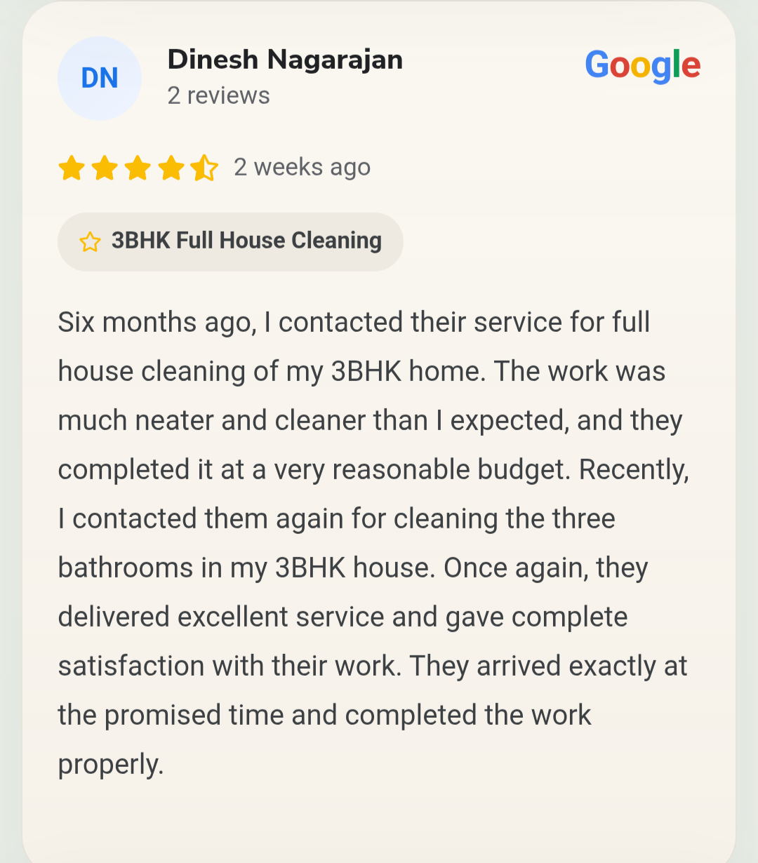 Home deep cleaning service in Chennai