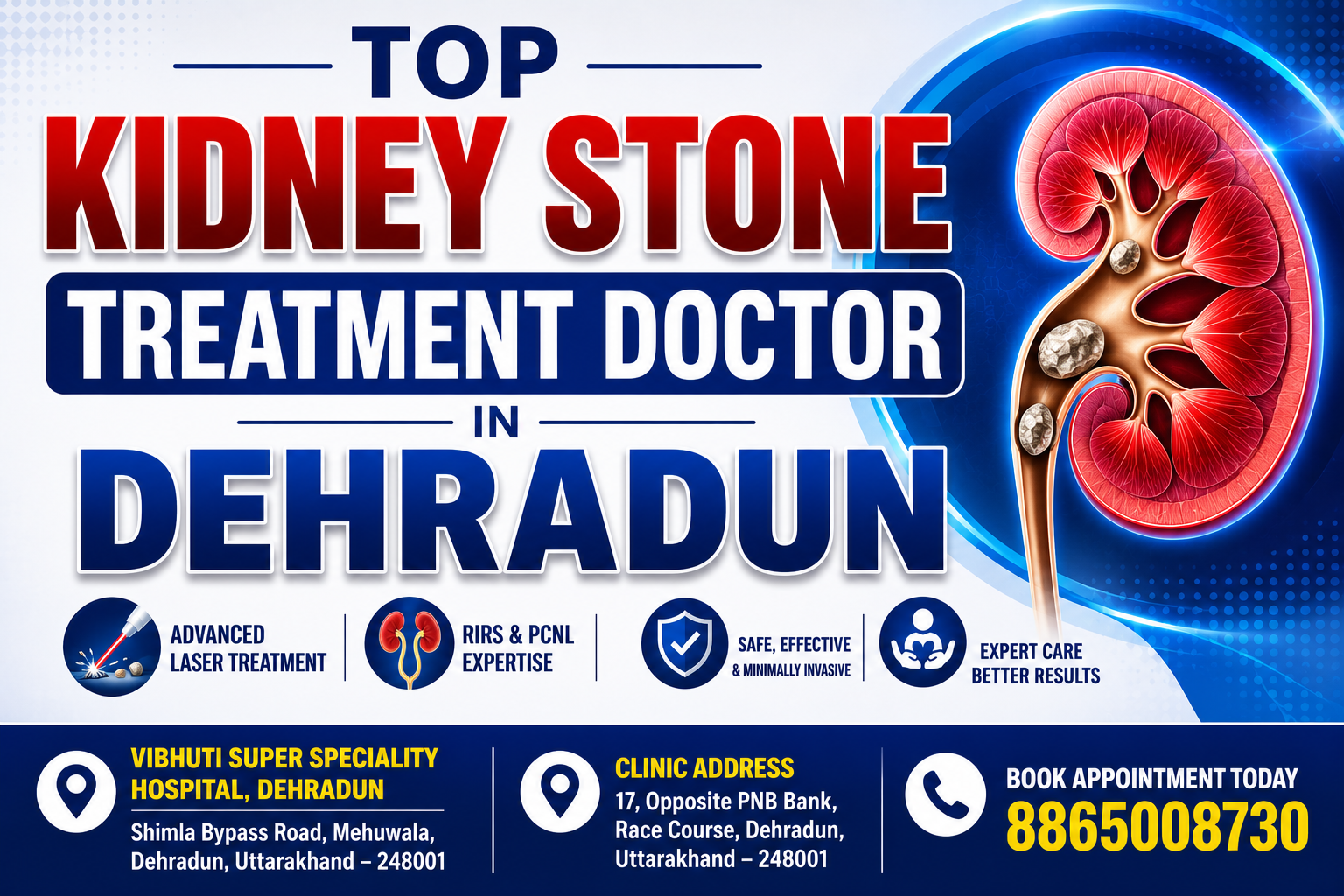 top kidney stone doctor in dehradun
