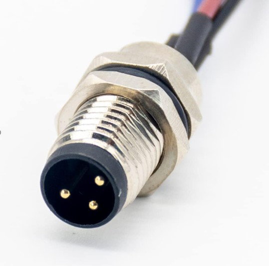 M8 3 Pin Male Panel Mount Connector with Cable – Panel Mount Image