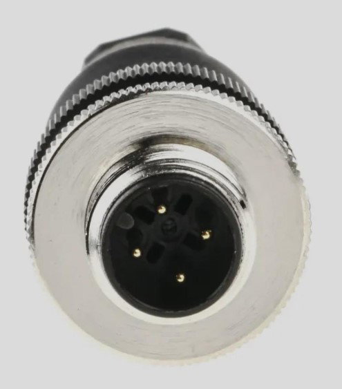 M12 - 4 Pin Male - A Coded Cable Mount Connector