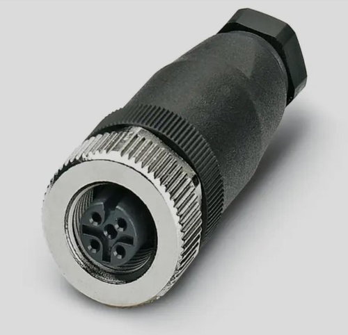  M12 - 5 Pin Female Plug - A Coded Cable Mount Connector