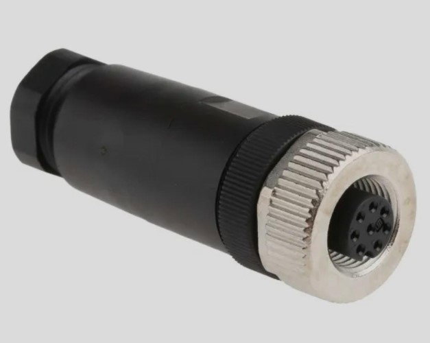  M12 - 8 Pin Female Plug - A Coded Cable Mount Connector