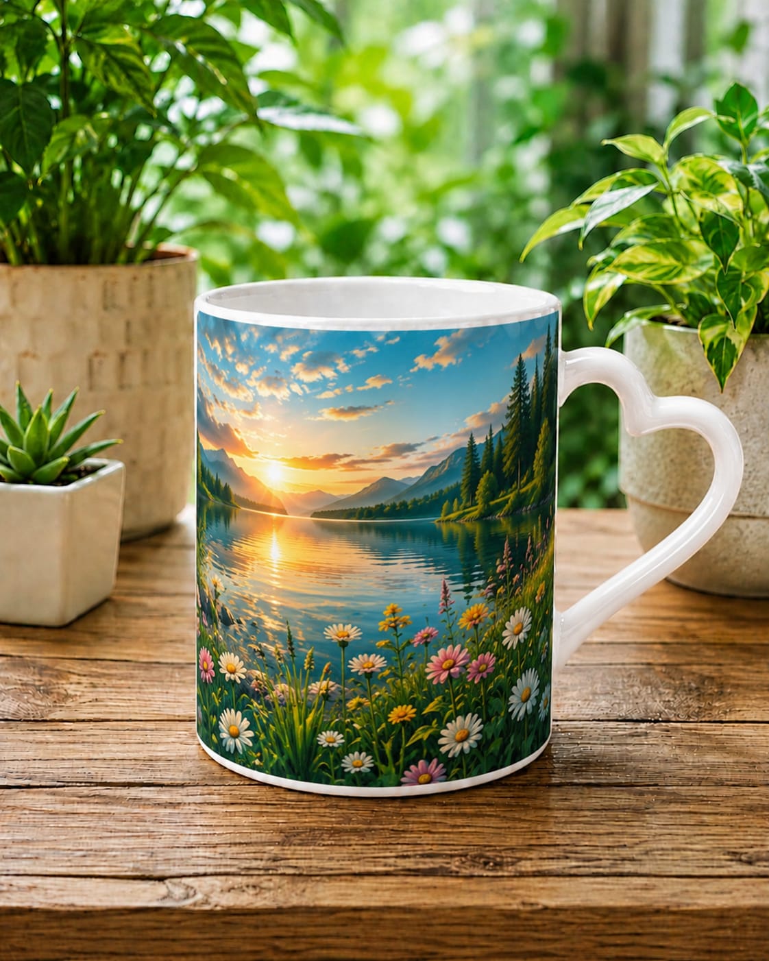 Heart Handle Mug Image 