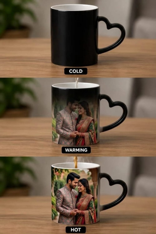 Heart Handle Magic Mug Image
