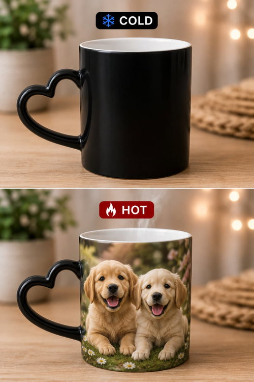 Heart Handle Magic Mug Image