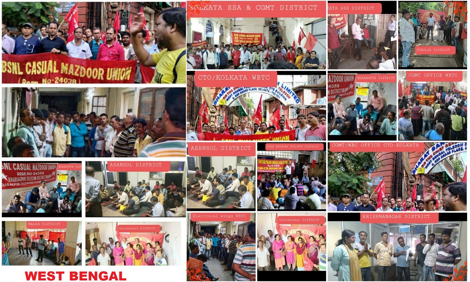 National Demand Day programme observed in West Bengal circle. Image 