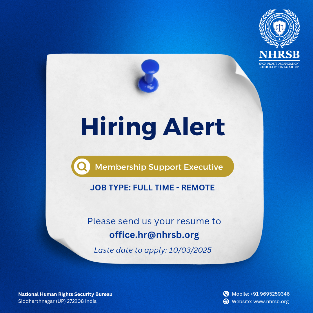 Hiring Alert - NHRSB
