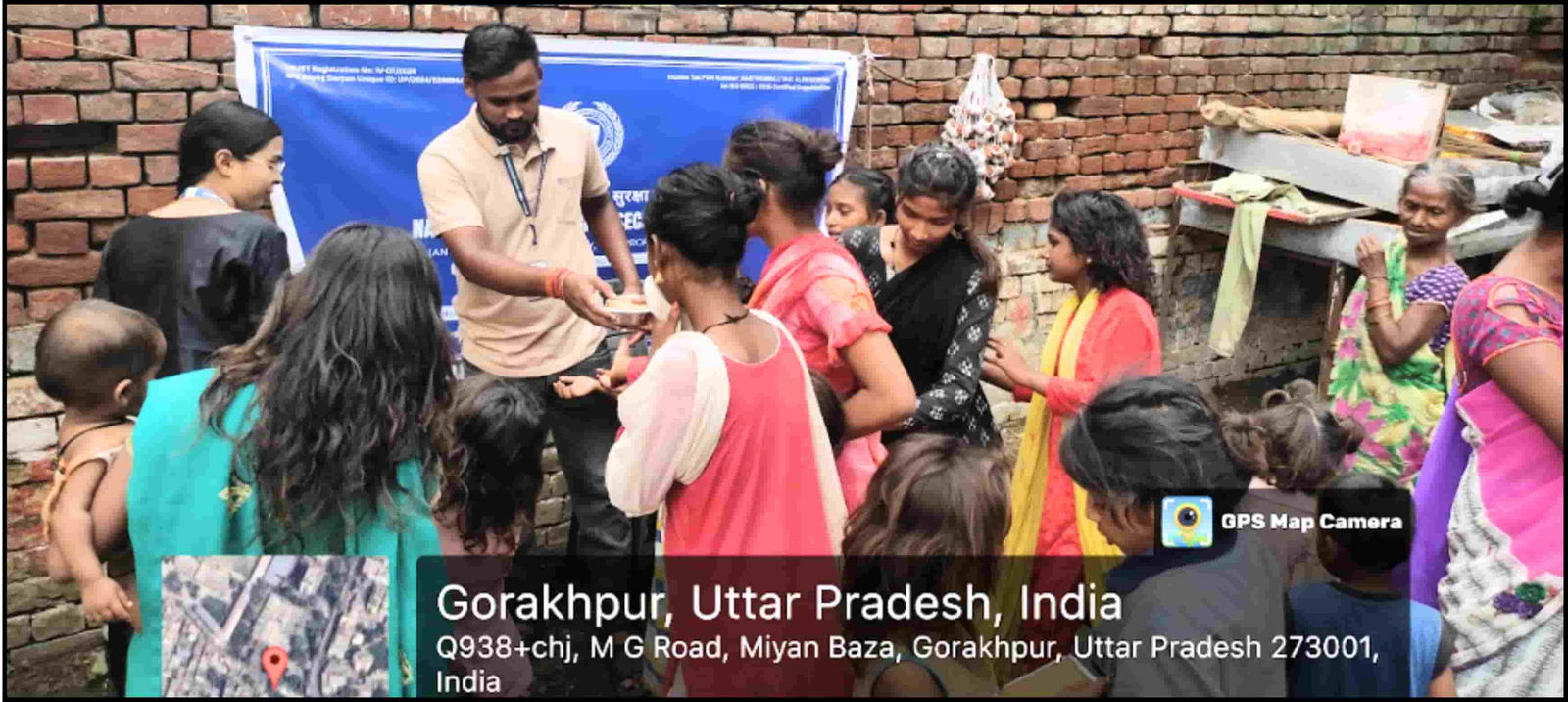 Food Distribution Event Gorakhpur, September 2025